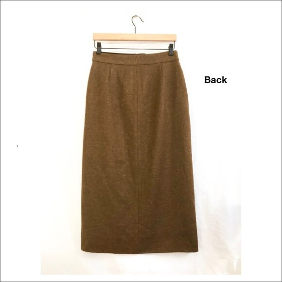 MM LaFleur Meghan Midi Skirt Sample in Wool Twill - Size 4 - NWT - Picture 5 of 5